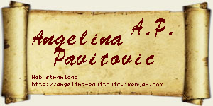 Angelina Pavitović vizit kartica